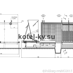 Чертеж котла 1,3 МВт вид 2