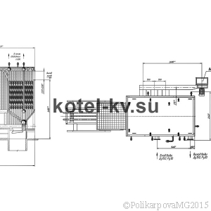 Чертеж угольного котла 2,2 МВт