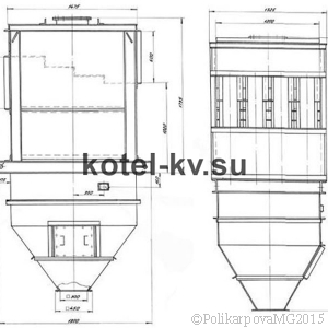 Чертеж циклона ЦБ-16