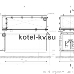 Чертеж газового котла 400 кВт