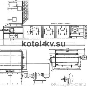 Чертеж топки ТЛ 1,4х5,0