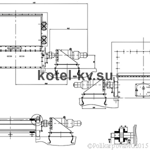 Чертеж топки ТЛ 1,4х6,0