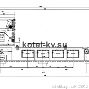 Чертеж топки ТЛПХ 1,1х4,25