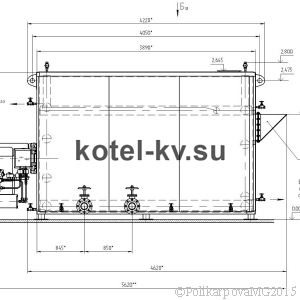 Чертеж газового котла 2,2 МВт