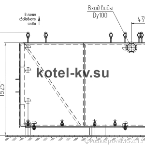 Чертеж газового котла 800 кВт