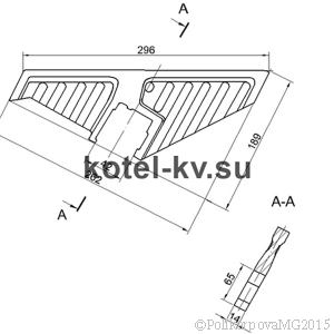 Чертеж колосника тип III 0-40-13